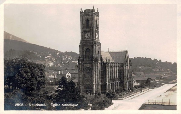 Neuchâtel. Eglise Catholique. 1927 Vorderseite