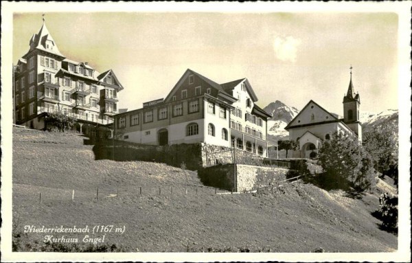 Niederrickenbach (1167 m) Kurhaus Engel Vorderseite