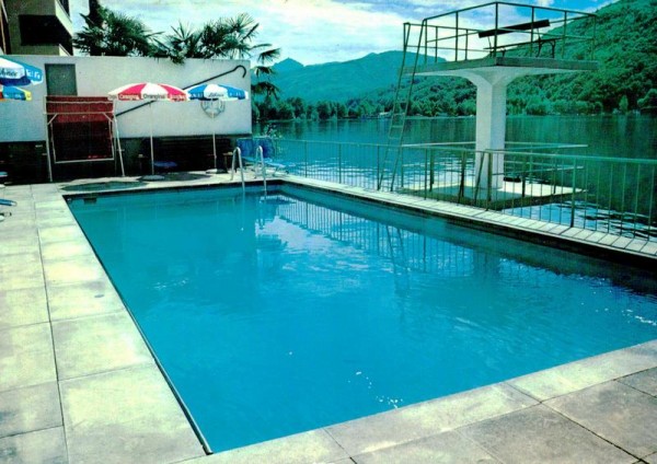 Lago di Lugano, Hotel del Pesce, Piscina Vorderseite
