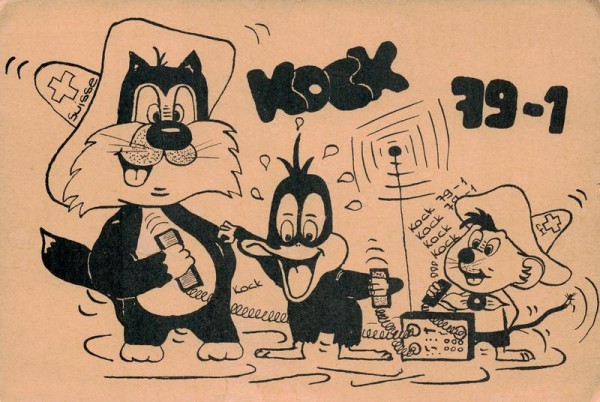 QSL- Karte, Kock 79-1, Würenlingen Vorderseite