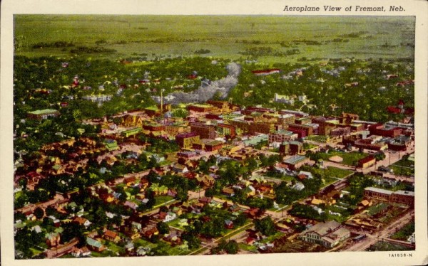 Aeroplane view of Fremont, Kalifornien