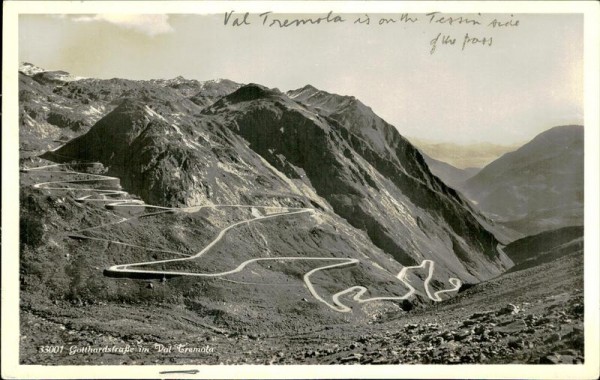 Gotthardstrasse im Val Tremola Vorderseite