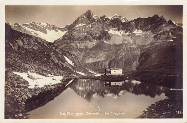 Lac Noir près Zermatt - La Chapelle