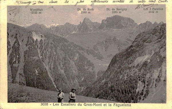 les Escaliers du Gros-Mont et la Féguelena Vorderseite