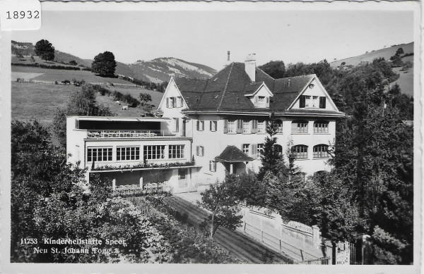 Kinderheilstätte Speer - Neu St. Johann