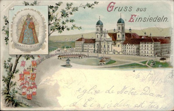 Gruss aus Einsiedeln Vorderseite