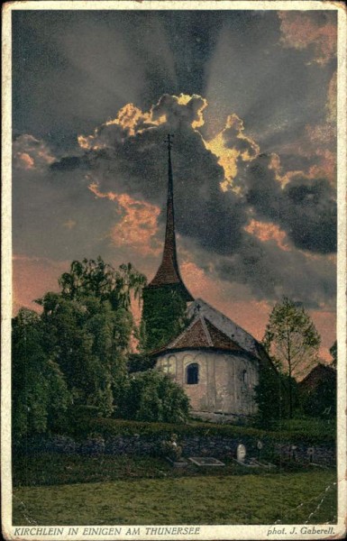 Kirchlein in Einigen am Thunersee Vorderseite