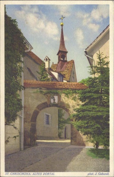 St. Chrischona. Altes Portal Vorderseite