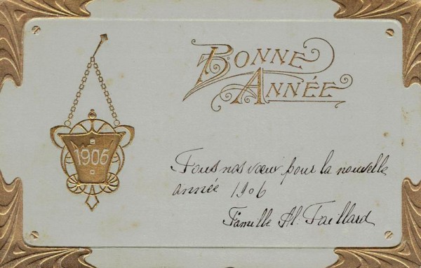 Bonne Année  Vorderseite