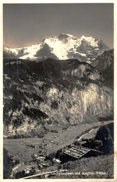 Lauterbrunnen und Jungfrauen Vorderseite