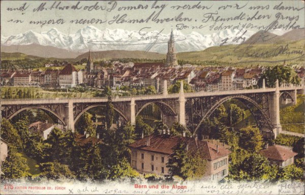 Bern und die Alpen