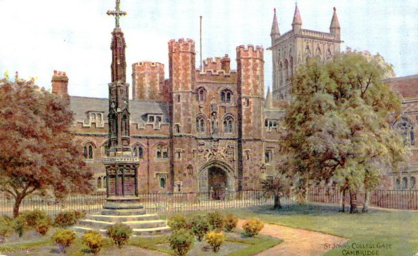 Cambridge, St.Johan's Collegegate Vorderseite