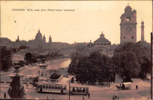 München - Blick nach dem Müllerschen Volksbad Vorderseite