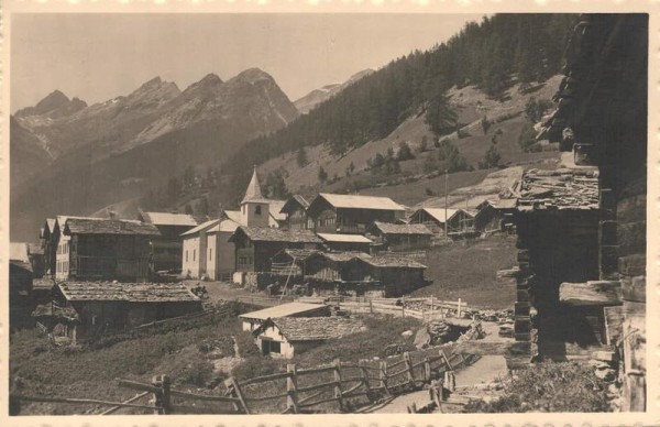 Lötschental. Wiler g. Rothörner. 1935 Vorderseite