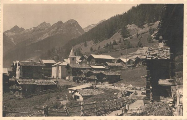 Lötschental. Wiler g. Rothörner. 1935 Vorderseite