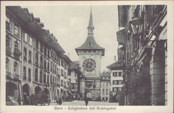 Bern - Zeitglocken mit Kramgasse