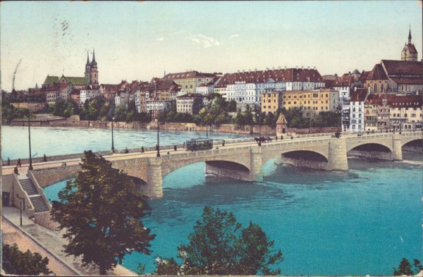 Mittlere Rheinbrücke, Basel Vorderseite