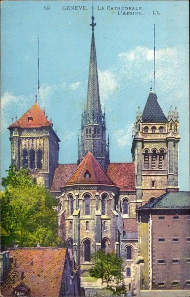Genève, La Cathédrale, L'Abside Vorderseite