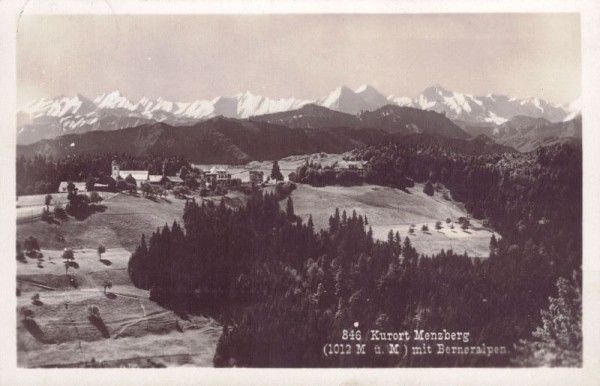 Kurort Menzberg (1012m) mit Berneralpen