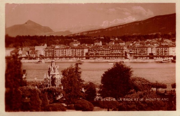 La rade et le Mont-Blanc, Genève Vorderseite