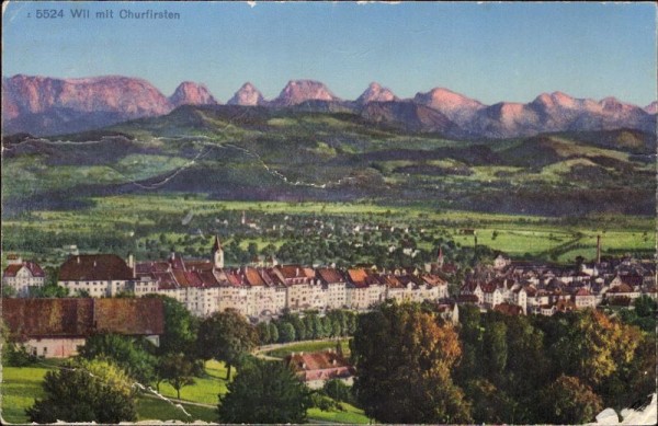 Wil, mit Churfirsten