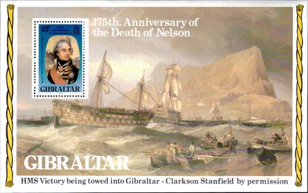Gibraltar, Anniversary of the Death of Nelson Vorderseite