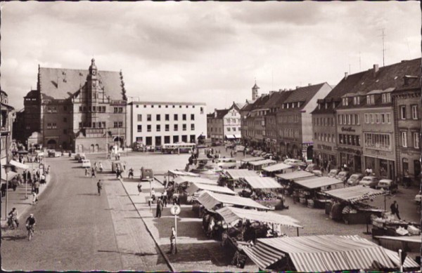 Marktplatz mit Rathaus, Schweinfurt am Main