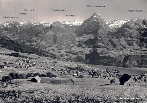 Amden mit Glarneralpen Vorderseite