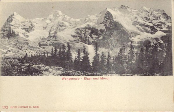 Wengernalp - Eiger und Mönch Vorderseite