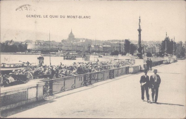 Genève, Le Quai du Mont-Blanc Vorderseite