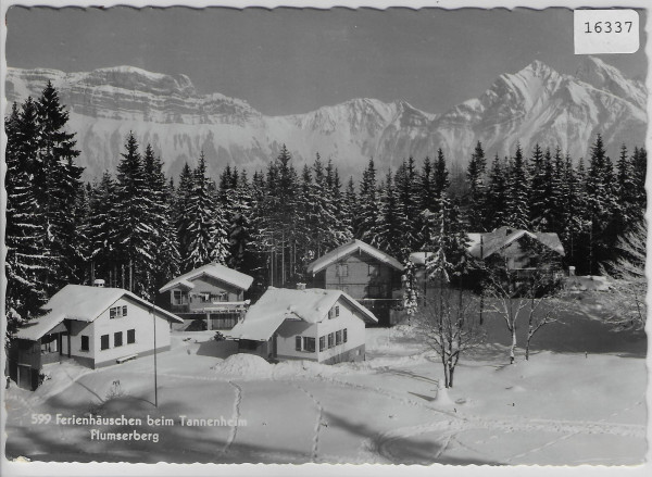 Ferienhäuschen beim Tannenheim Flumserberg im Winter