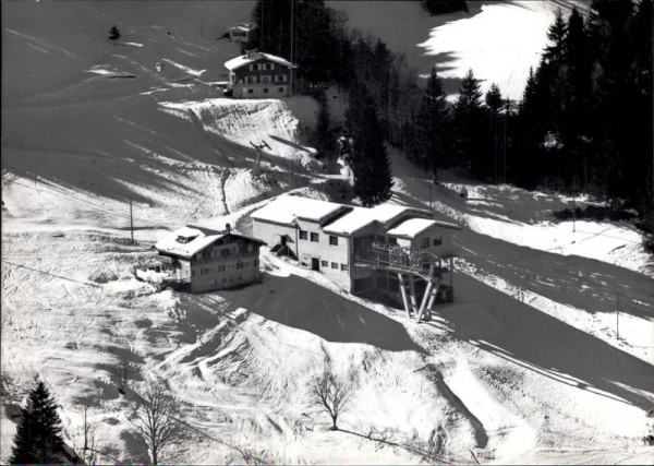 Pizolbahn, Kurhaus Baschalva, Flugaufnahme Vorderseite