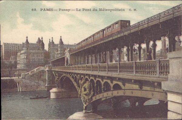 Paris - Passy - Le Pont du Métropolitain