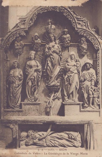 Sion - Cathédrale de Valère
- La Génélogie de la Vierge Marie Vorderseite