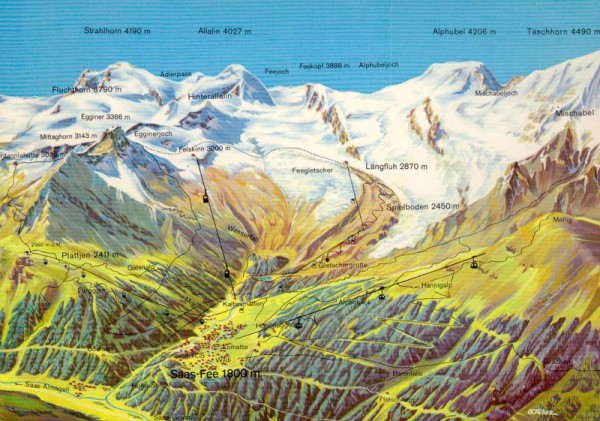 Saas - Fee Vorderseite