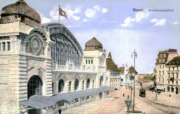 Basel, Bundesbahnhof Vorderseite
