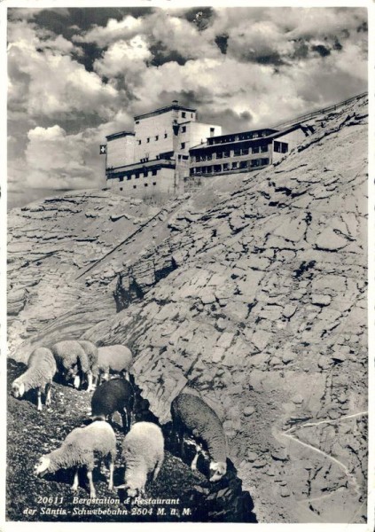 Bergstation & Restaurant der Säntis-Schwebebahn Vorderseite