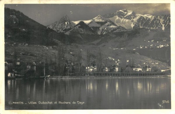 Clarens - Villas Dubochet et Rochers de Maye Vorderseite