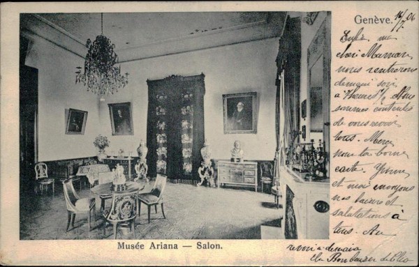Genève. Musée Ariana - Salon. Vorderseite