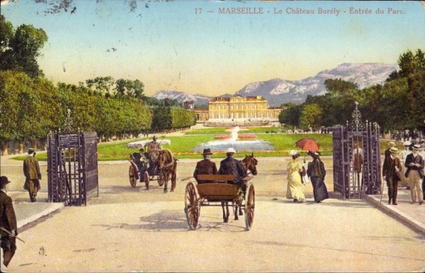 Marseille, le Château Borély, Entrée du Parc