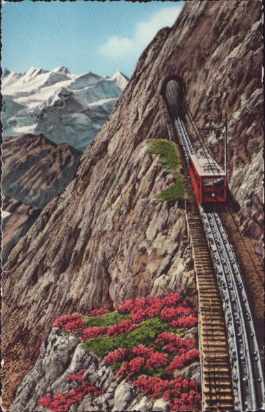 Pilatusbahn - Eselwand und Berneralpen Vorderseite
