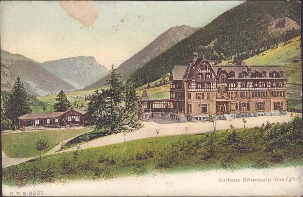Kurhaus Grimmialp, Diemtigthal Vorderseite