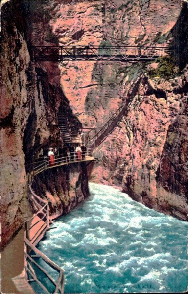 Meiringen. Aareschlucht Vorderseite