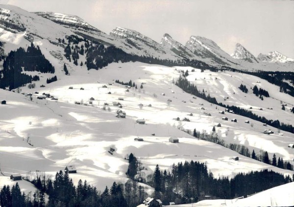 Schwende - Iltios mit Churfirsten, Obertoggenburg. 1937 Vorderseite