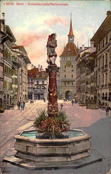 Bern - Dudelsackpfeifferbrunnen Vorderseite