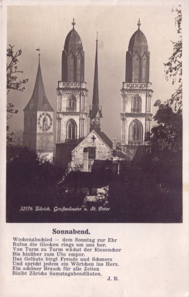 Zürich - Grossmünster und St.Peter
