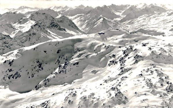 Weissfluhgipfel Parsenn. Blick gegen Arosa Vorderseite