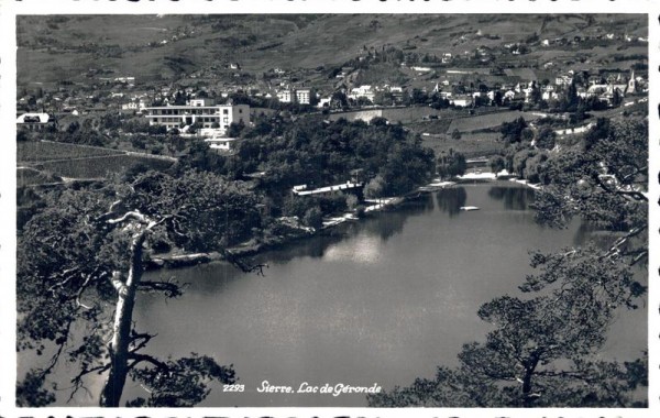 Sierre, Lac de Géronde Vorderseite