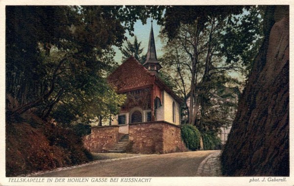 Tellskapelle. In der Hohle Gasse bei Küssnacht Vorderseite