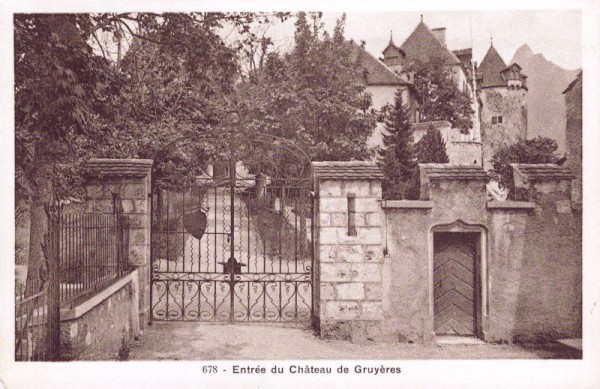 Entrée du Château de Gruyères